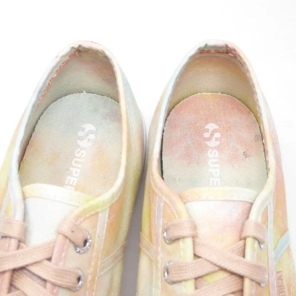 Superga Womens 2790 Acotw Platform Sneaker Pastel Tie Dye Multi Size 8.5